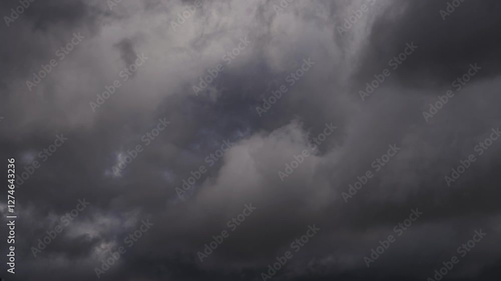Dark Storm Clouds in Dramatic Time-lapse Motion Dark Storm Clouds in Dramatic Time-lapse Motion