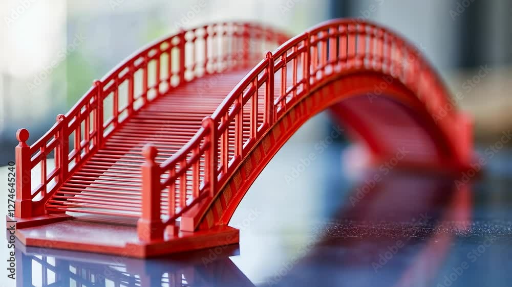 Red Miniature Bridge: A Symbol of Connection and Serenity Red Miniature Bridge: A Symbol of Connection and Serenity