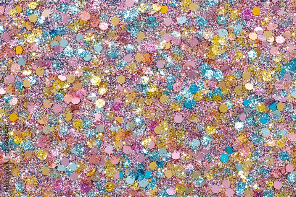 A background for a unicorn-themed birthday party with glitter in girly rainbow colors A background for a unicorn-themed birthday party with glitter in girly rainbow colors