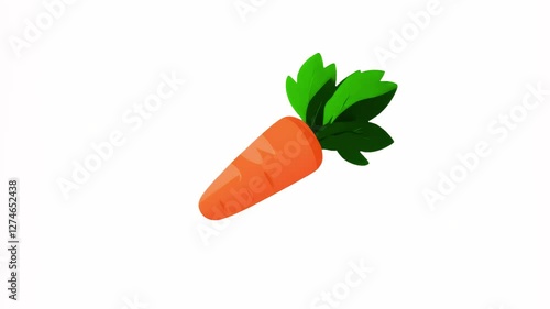 Wallpaper Mural carrot icon isolated on a white background Torontodigital.ca