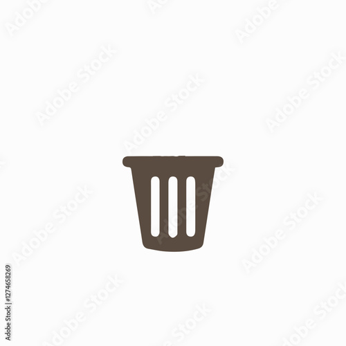 Delete, garbage, trashcan icon for app, website, infographic, etc. Simple vector illustration. EPS10