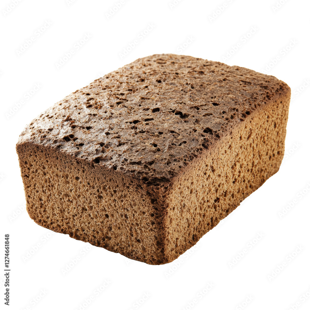 Freshly baked whole grain bread loaf on a clean surface Freshly baked whole grain bread loaf on a clean surface
