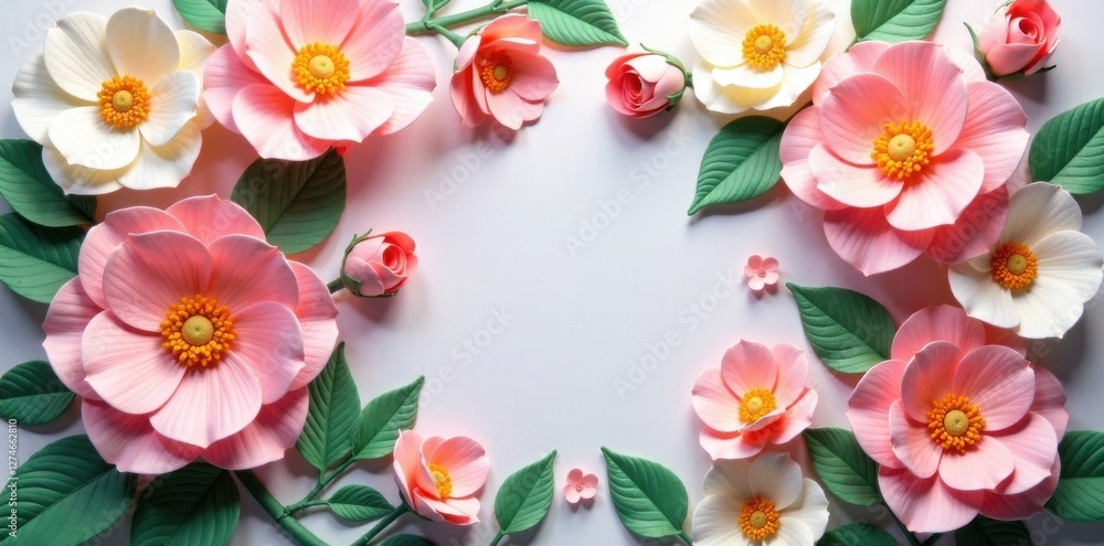 custom made wallpaper toronto digitalArtificial flowers wall with pastel colors and soft lighting, floral arrangement, ornamental design