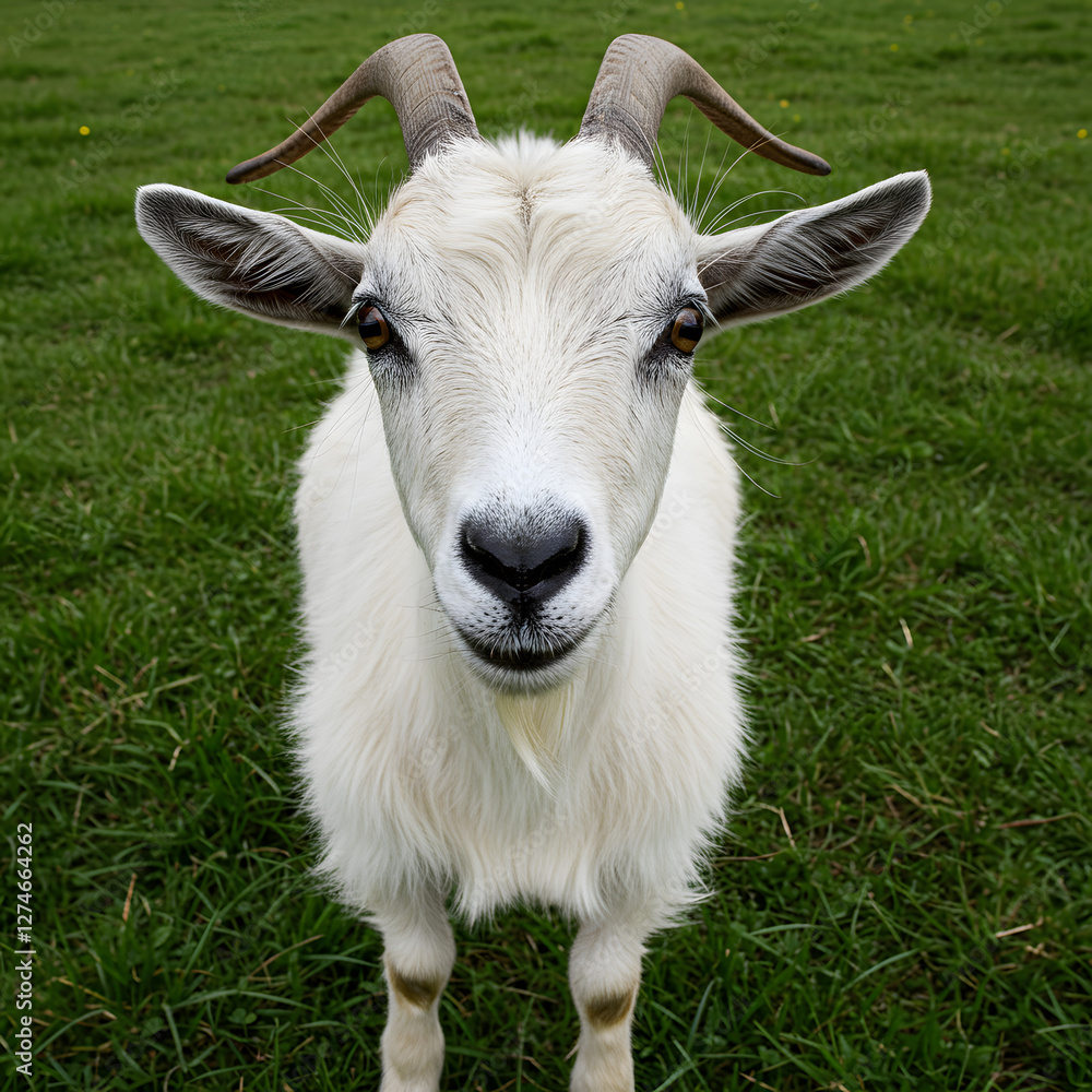 Fototapeta premium goat on pasture