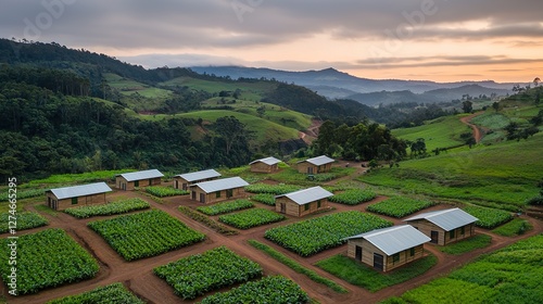 Scenic mountains ecotourism adventure & regenerative agriculture experience in a serene environment
