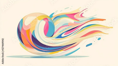 Iight background, speed, wavy, swirl,curve,speedy,vector. Abstract background rotational border lines. Neon stripes in the form of drill, turns and swirl. photo