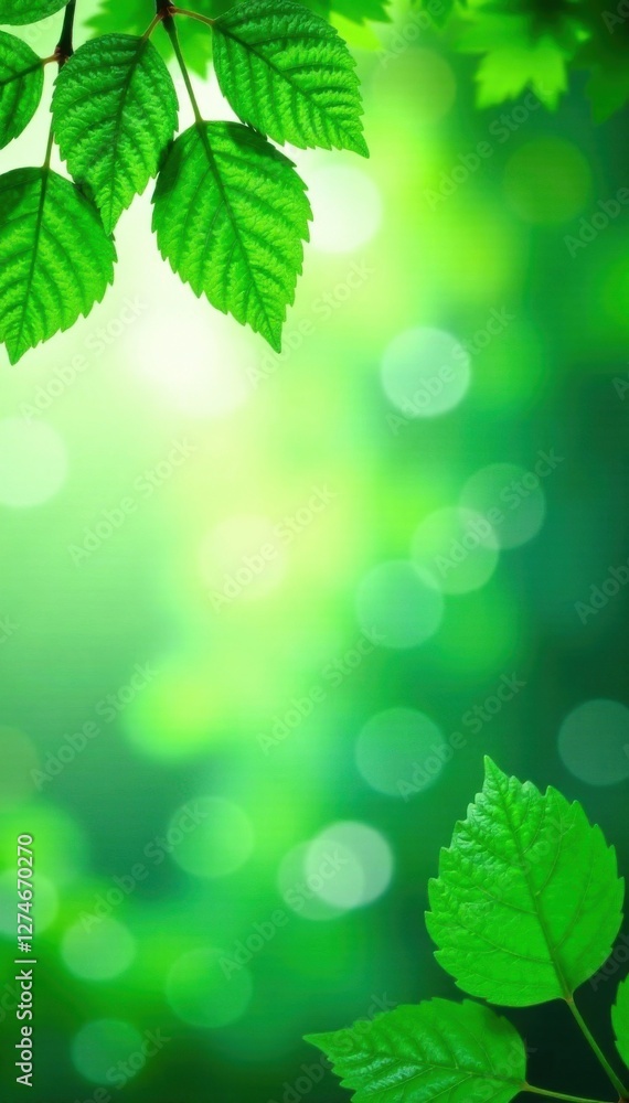 Business brochure with a large green leaf or tree background , nature, corporate, business Business brochure with a large green leaf or tree background , nature, corporate, business