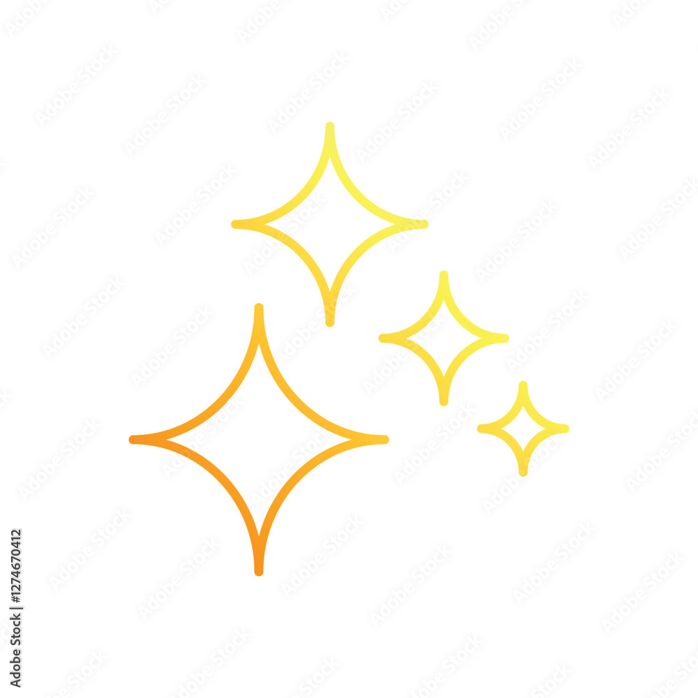 Star Sparkle vector icon Star Sparkle vector icon