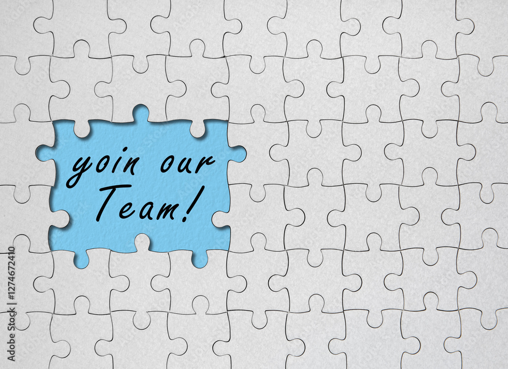 We're hiring word alphabet letters on puzzle We're hiring word alphabet letters on puzzle