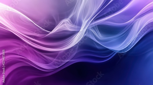 Wallpaper Mural Abstract purple and blue waves background with flowing and smooth lines Torontodigital.ca