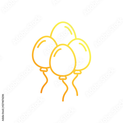 Balloon Bliss vector icon