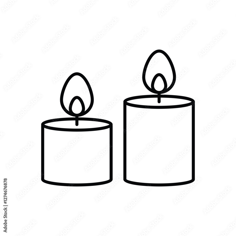 Birthday Candle vector icon Birthday Candle vector icon