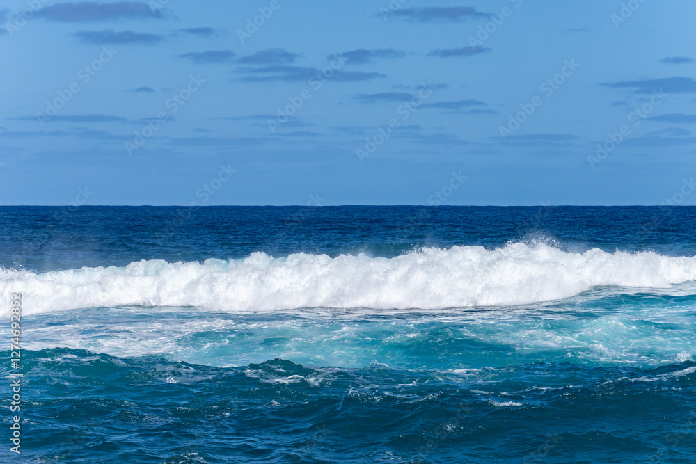 Lāʻie Point State Wayside, North Shore of Oahu, Hawaii. Sea Cliff. sea wave, pacific Lāʻie Point State Wayside, North Shore of Oahu, Hawaii. Sea Cliff. sea wave, pacific