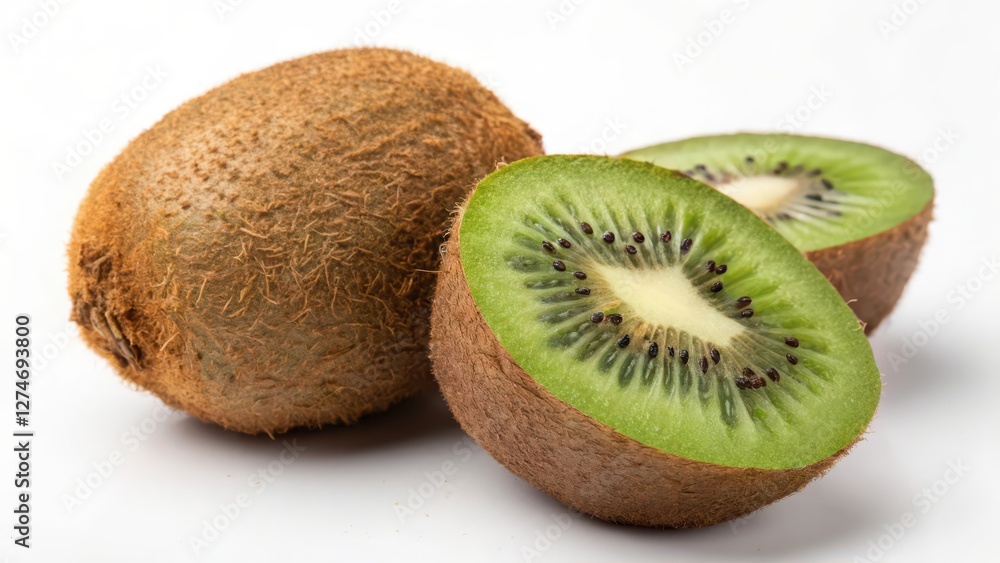 Kiwi Fruit on White Background Kiwi Fruit on White Background