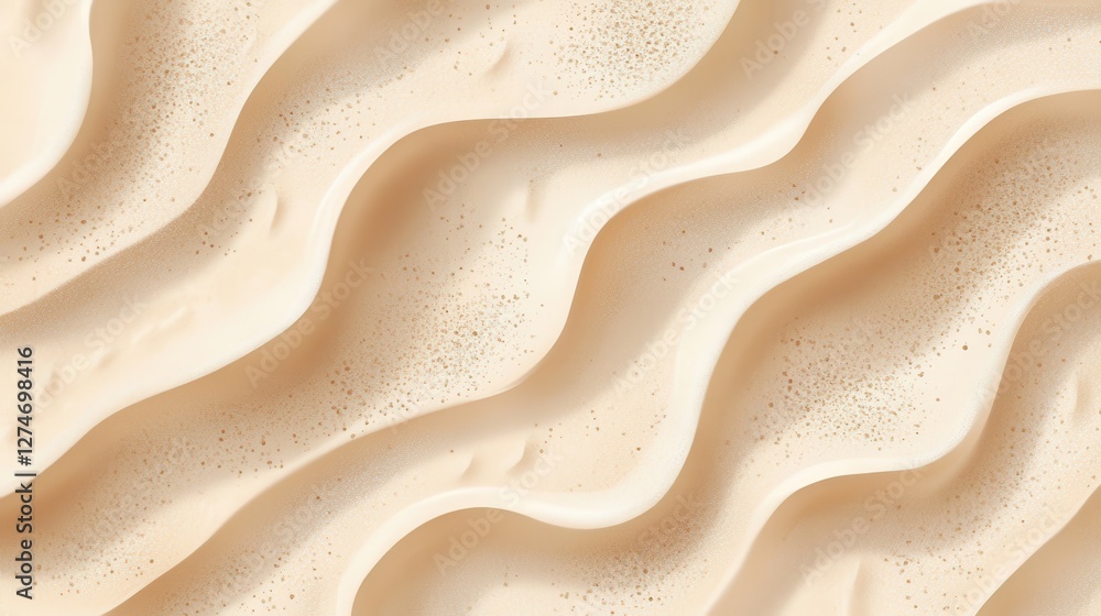 Abstract aerial view of sandy dunes with gentle wavy patterns and textured surface Abstract aerial view of sandy dunes with gentle wavy patterns and textured surface
