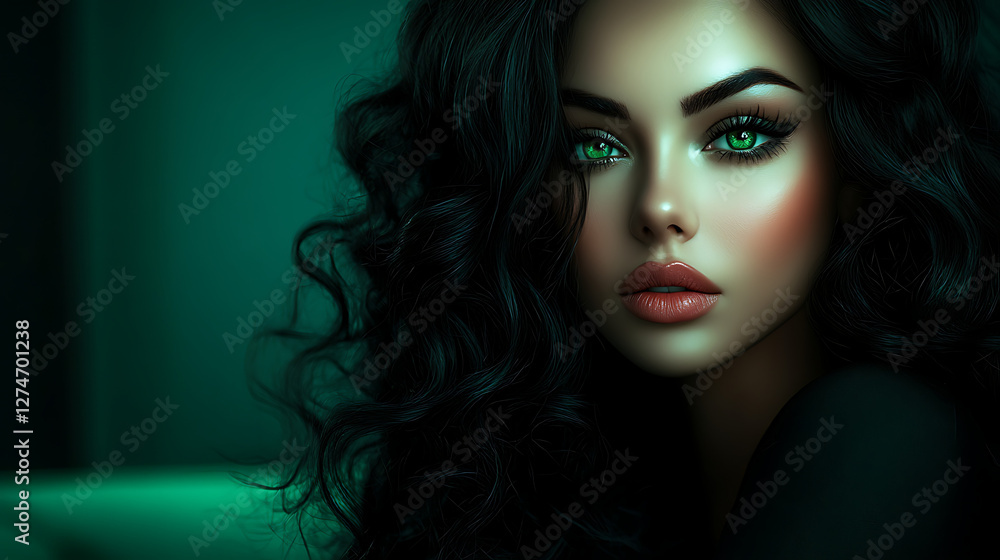 Naklejka premium green eyes