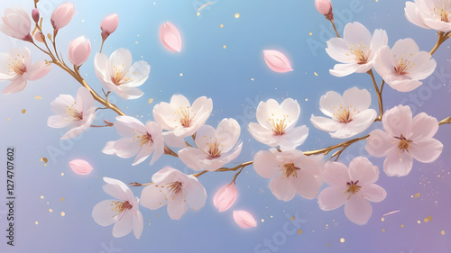 Serene Japanese Sakura Tree in Spring