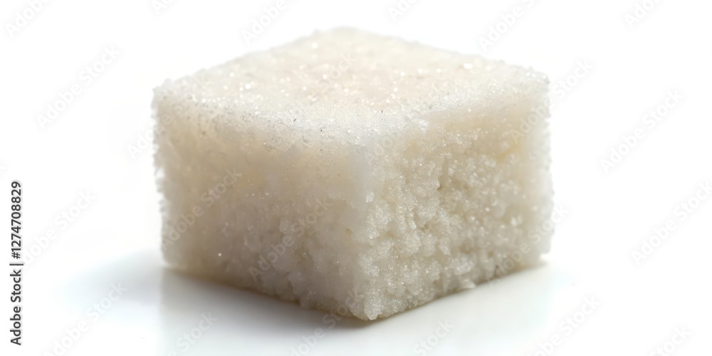 White Cube Object on White Background White Cube Object on White Background