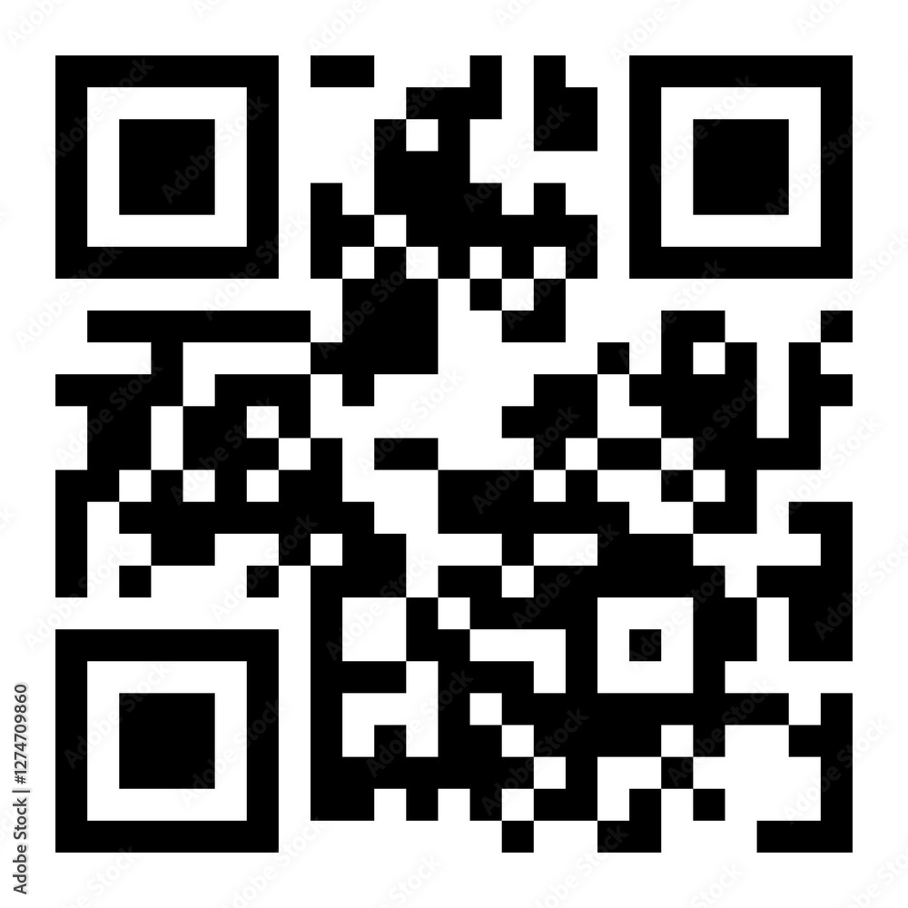 QR code that, when scanned, displays the words 