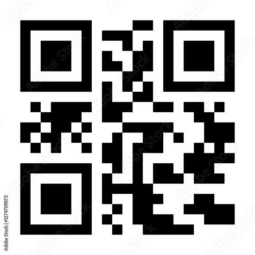 QR code that, when scanned, displays the words 