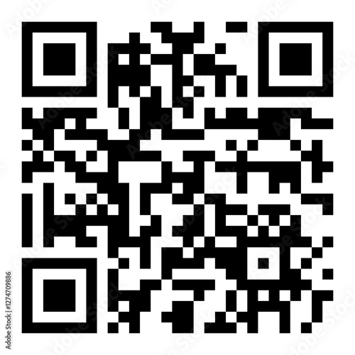 QR code that, when scanned, displays the words 