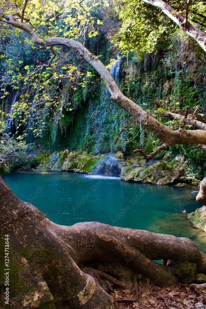 Fototapeta premium waterfall in plitvice national park