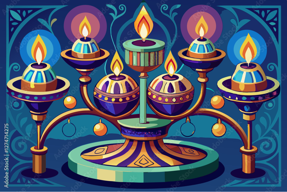 vector of candle holder vector of candle holder