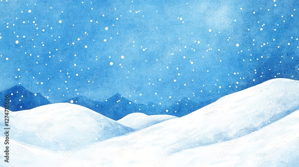 Winter wonderland snowy landscape in mountains serene environment captivating viewpoint of nature Winter wonderland snowy landscape in mountains serene environment captivating viewpoint of nature