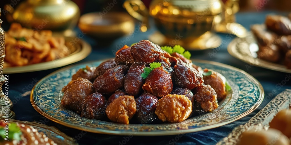 Various dishes with sauce on a table. Various dishes with sauce on a table.