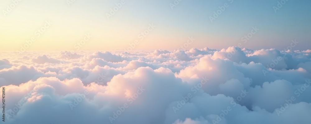 Gentle stratus clouds blanket the landscape with a soothing haze, serene, open, vast Gentle stratus clouds blanket the landscape with a soothing haze, serene, open, vast