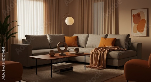 modern living room interior  Cozy Living Room