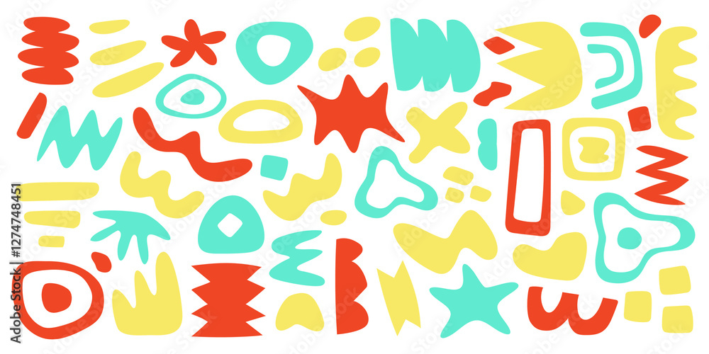PNG Colorful abstract geometric shapes on transparent background PNG Colorful abstract geometric shapes on transparent background