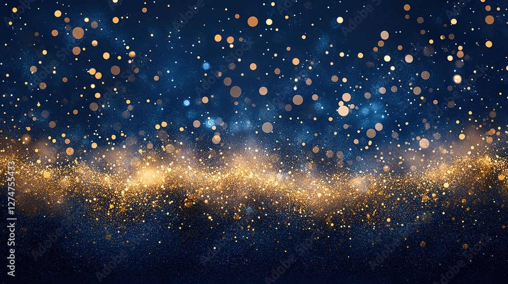 Obraz premium Sparkling celebration of light and color abstract background digital art vibrant environment wide view festive concept