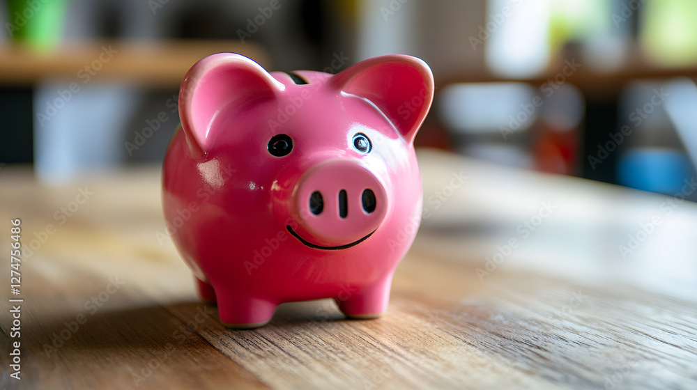 Obraz premium piggy bank on the table