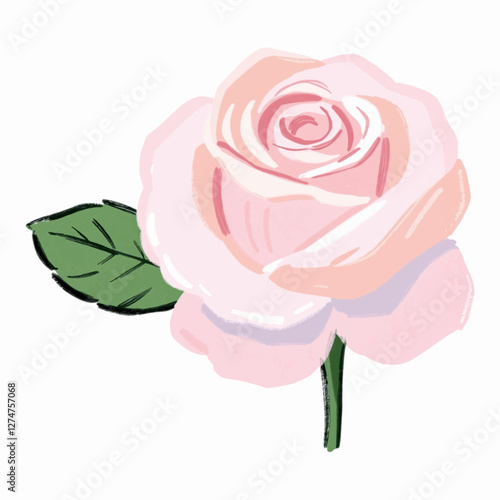 Illustration of a Classic Fondant Rose