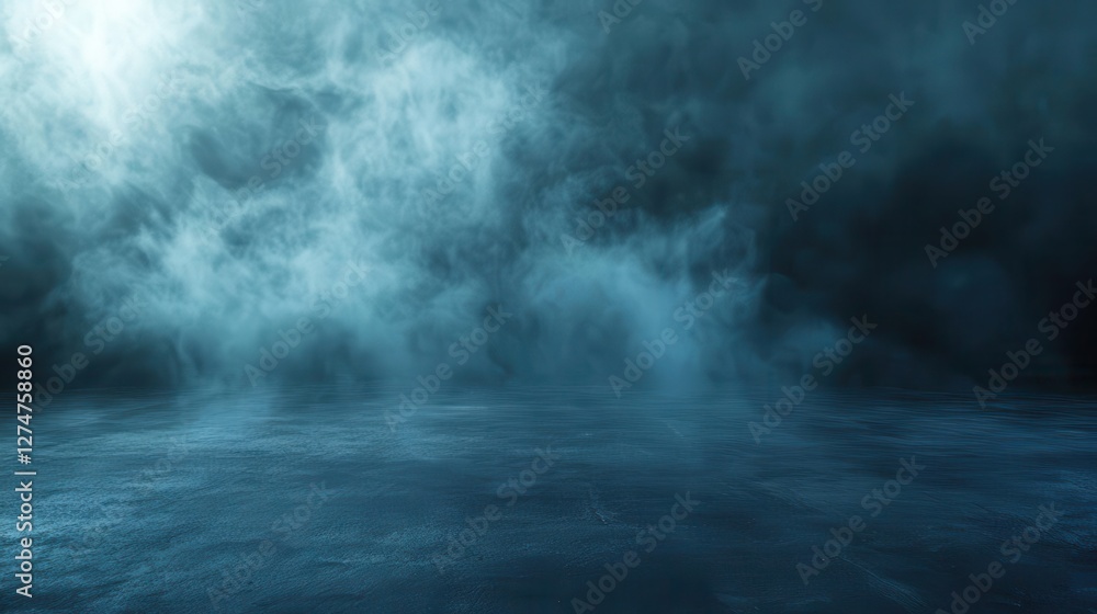 Industrial Concrete Floor in a Moody Studio Setting with Rising Smoke and Intricate Textures for a Dark, Urban Product Display on Abstract Asphalt Industrial Concrete Floor in a Moody Studio Setting with Rising Smoke and Intricate Textures for a Dark, Urban Product Display on Abstract Asphalt