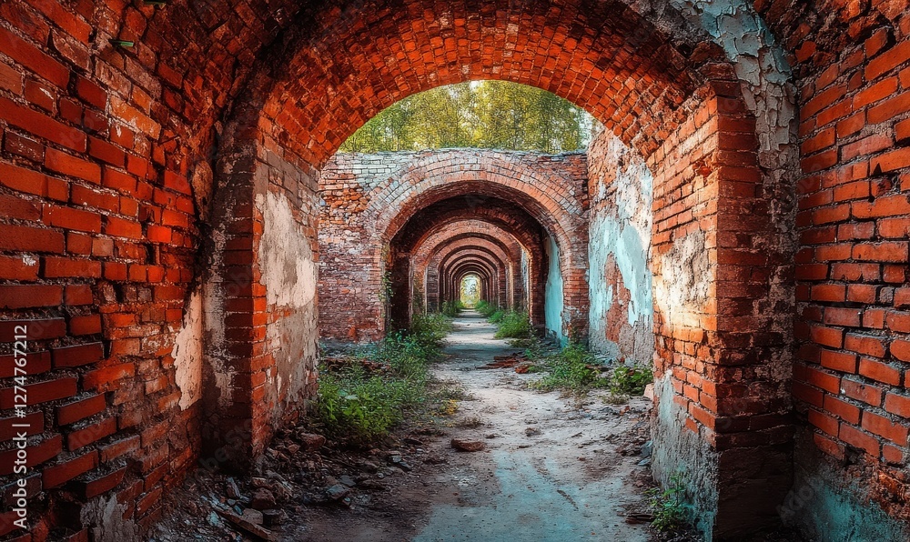 Old red brick wall background, wide panorama of masonry Old red brick wall background, wide panorama of masonry