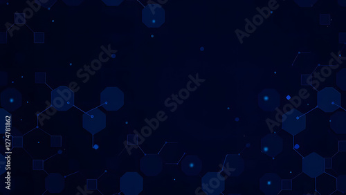 Abstract blue geometric pattern with seamless circles for a modern web design backdrop