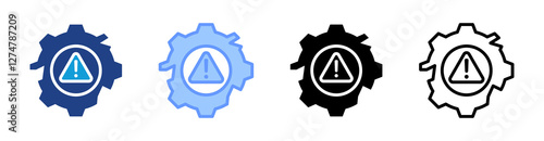 Failure icon set multiple style collection