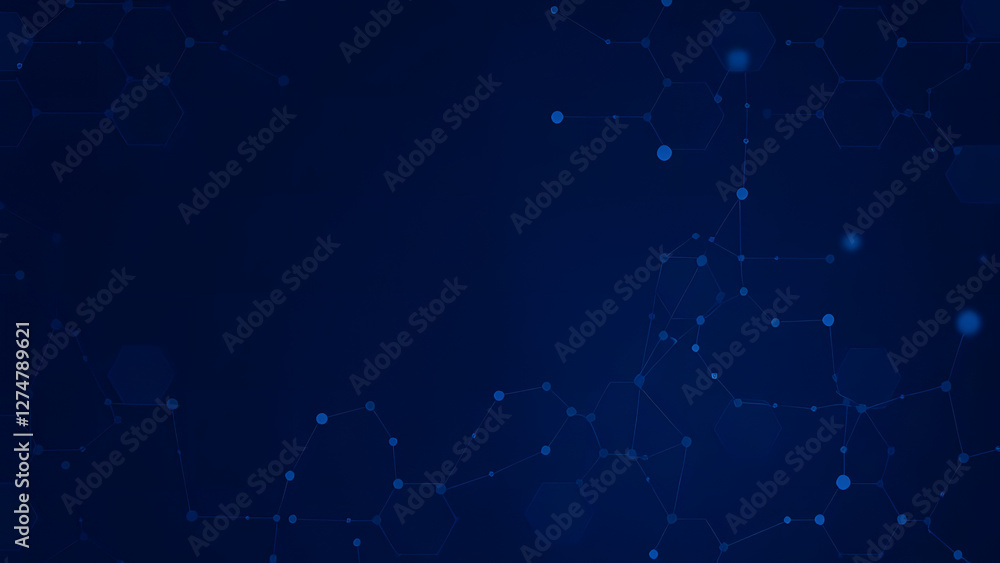 Fototapeta premium Light blue abstract background with shiny bubbles