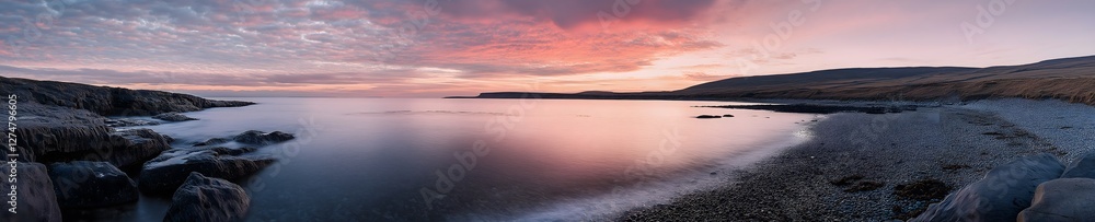 Sunset beach banner with no trees at sunrise, calm waters, creating a serene and exotic paradise perfect for relaxation. Sunset beach banner with no trees at sunrise, calm waters, creating a serene and exotic paradise perfect for relaxation.