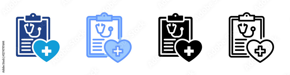 Medical icon set multiple style collection Medical icon set multiple style collection