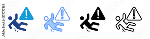 Slip icon set multiple style collection