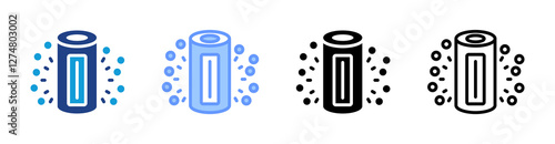 Uv Sanitizer Device icon set multiple style collection