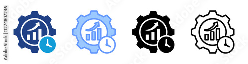 Accuracy icon set multiple style collection