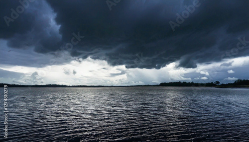 Dramatic Sky Over Water