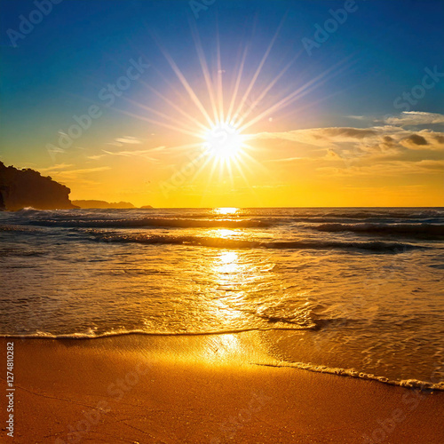 Sun Beach Warm Light