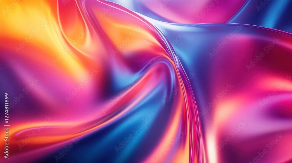 Naklejka premium Bold contrast in abstract photography with glowing neon accents, dynamic lighting, futuristic design, photorealistic