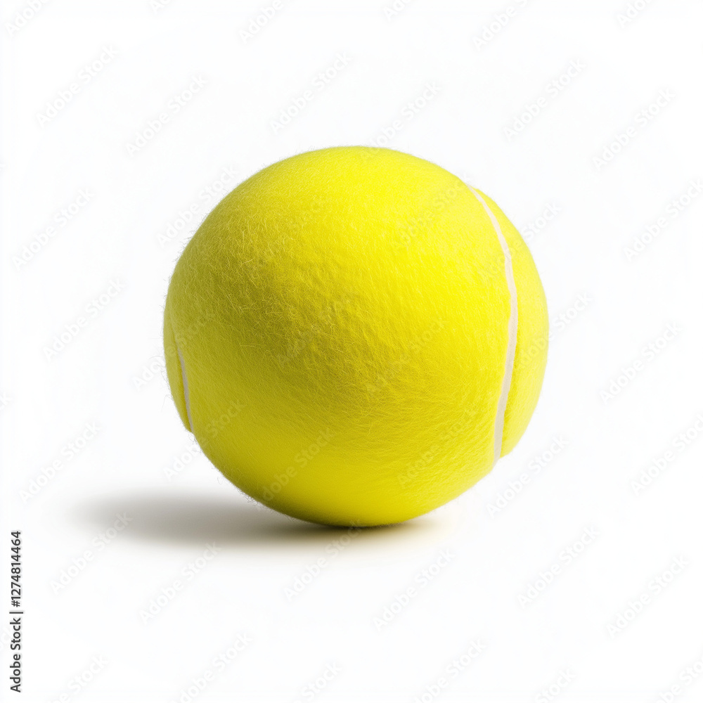 Tennisball liegt auf weißem Hintergrund
Tennisball liegt auf weißem Hintergrund