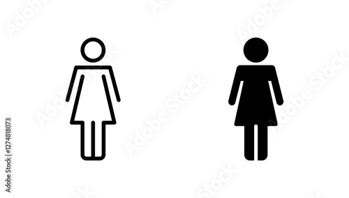 Female icon vector. woman sign and symbol